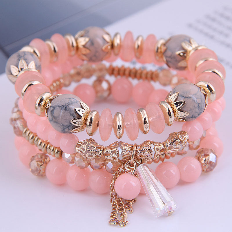 Wholesale Bohemian Tassel Braided Alloy Bracelet